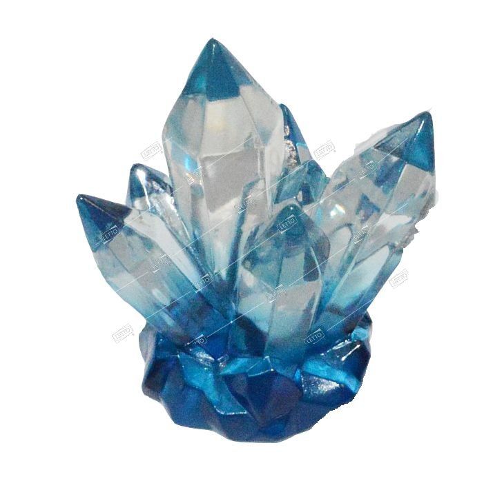 Декорация для аквариума Голубой кристалл, 9.91х7.11х10,67см