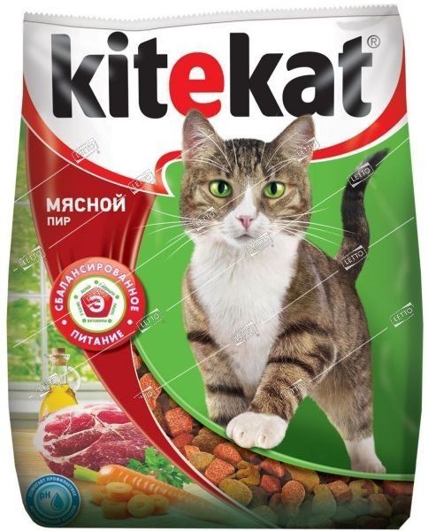 Корм для кошек Мясной пир 350 г KiteKat