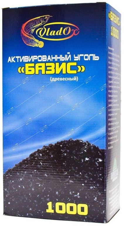 Уголь активированный древесный БАЗИС, VladOx 1000 мл