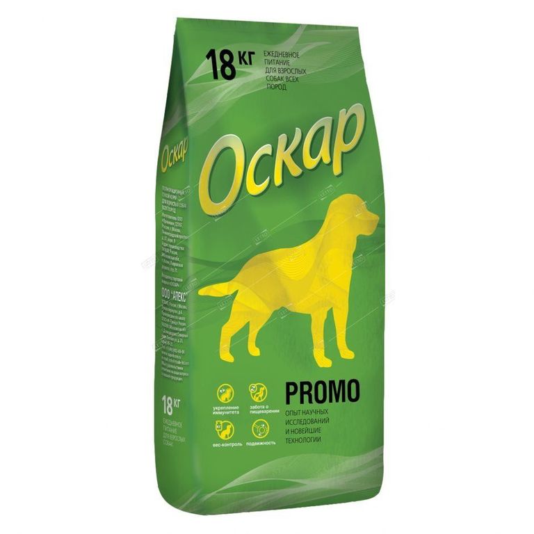 Корм сухой для взрослых собак всех пород 18 кг Оскар