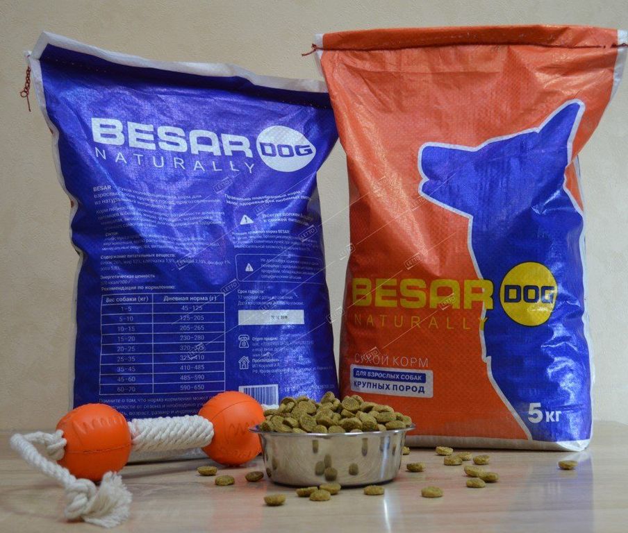 Корм для взрослых собак крупных пород 5 кг BESAR