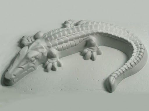Садовая скульптура "Крокодил"