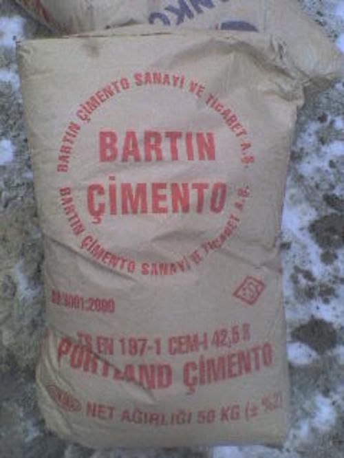 Серый цемент Bartin Турция в слинг-бегах