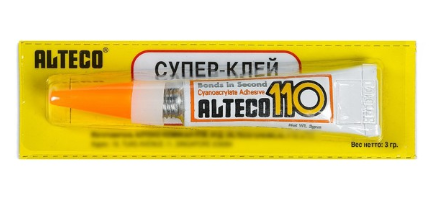 Супер-клей Alteco 110, 3гр