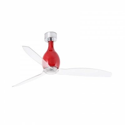 Вентилятор без подсветки Faro Mini Eter Shiny Red
