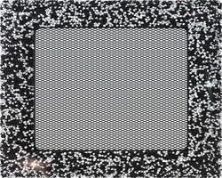 Вентиляционная решетка для камина Kratki 17x17 Venus Swarovsky черно-серебр