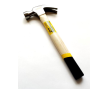 Молоток гвоздодер кованый 450 гр деревянная ручка (1/24шт) MaxiTool
