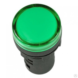 Лампа светодиодная AD22DS(LED) матрица D22мм зеленый 230В-КЭАЗ 