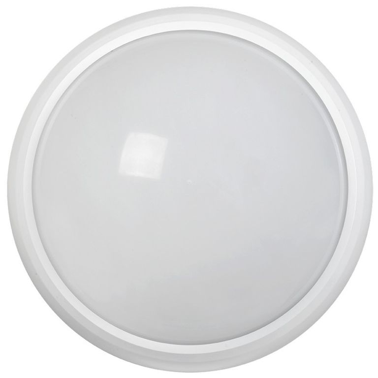 Светильник светодиодный ДПО 3030Д 12Вт 4500K IP54 круг белый пластик с ДД