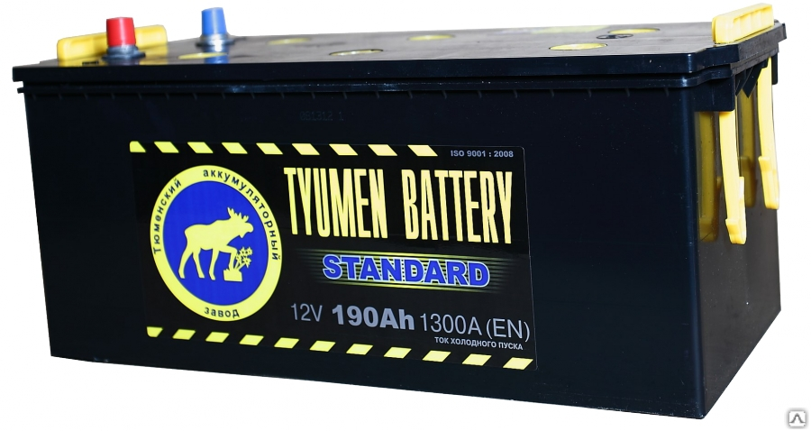 Акб 190. Tyumen Battery Standard 190 Ач. Аккумулятор 6ст-190 Tyumen Battery. Аккумулятор Тюмень Standard 190а/ч 6ст-190l. Аккумулятор 6ст-190 l Standart.