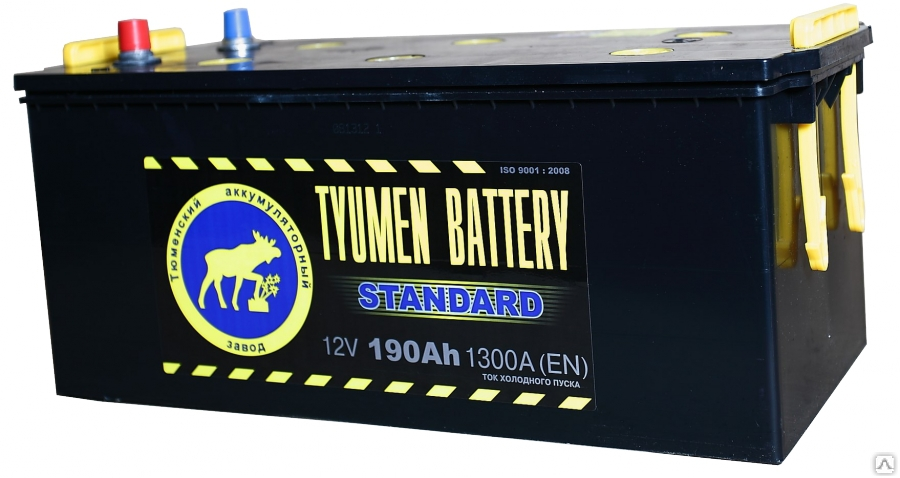 Аккумулятор TYUMEN BATTERY 6СТ-190L STANDARD вывод под болт