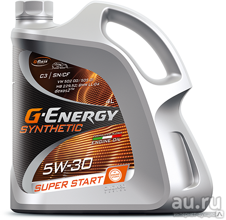 Масло моторное G-Energy Synthetic Super Start 5W30 4л.