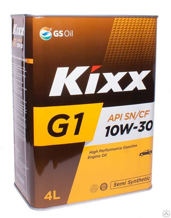 Масло моторное Kixx G SN 10W-30 /4л мет. п/синт.