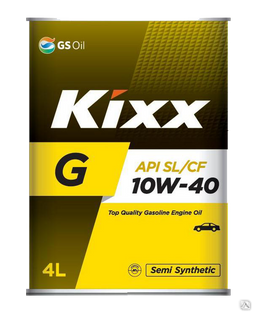 Масло моторное Kixx G SL 10W-40 /4л мет. п/синт. 