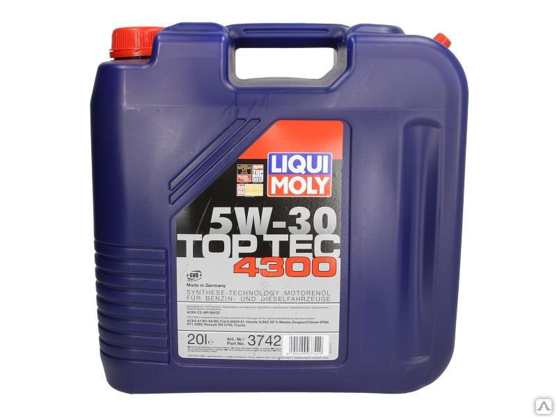 Моторное масло LIQUI MOLY Top Tec 4300 5W-30 20 л.