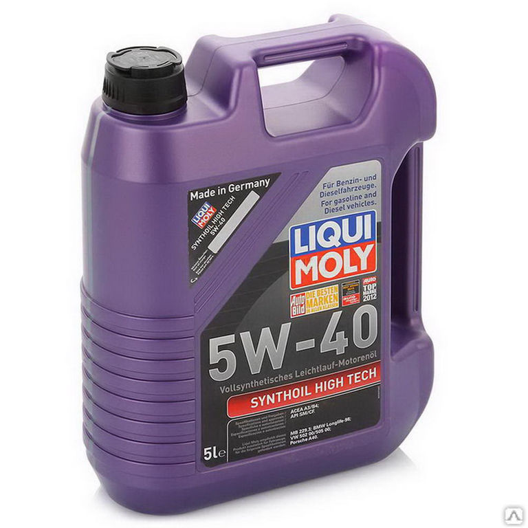 Моторное масло LIQUI MOLY Synthoil High Tech 5W-40 5 л.
