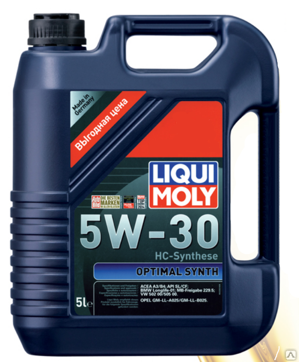 Моторное масло LIQUI MOLY Optimal HT Synth 5W-30 4 л.