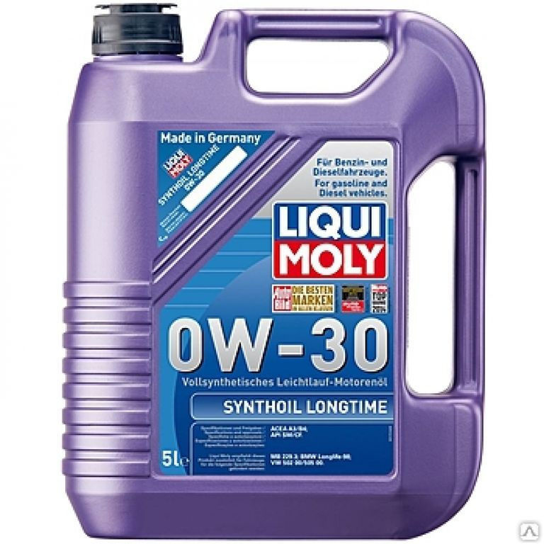 Моторное масло LIQUI MOLY Synthoil Longtime 0W-30 5 л.