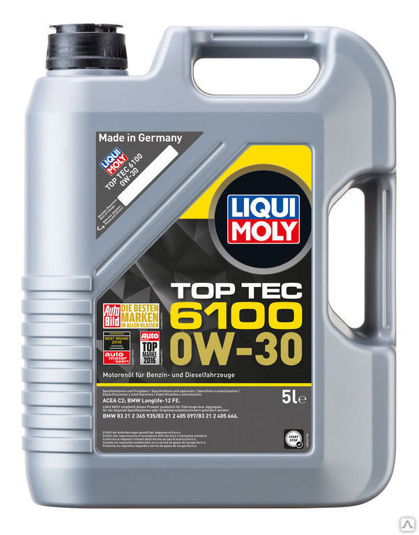 Моторное масло LIQUI MOLY Top Tec 6100 0W-30 5 л.
