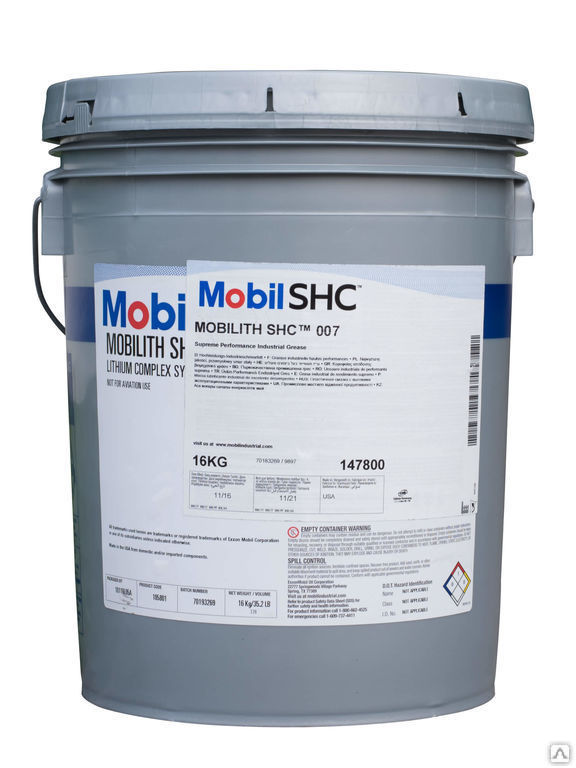 Пластичная смазка Mobil Lith SHC PM 460 (16кг)