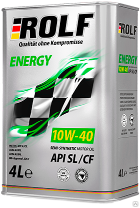 Моторное масло ROLF Energy SAE 10W-40 API SL/CF 4 л