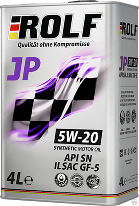 Моторное масло ROLF JP SAE 5W-20 ILSAC GF5/API SN 4 л