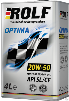 Моторное масло Optima SAE 20w50 API SL/CF 4 л