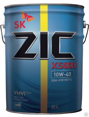 Моторное масло ZIC X7 DIESEL 10W40 (5000 10w40) 20л