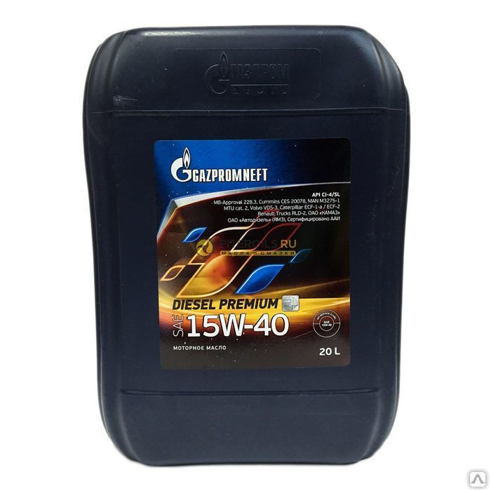 Масло моторное Gazpromneft Diesel Premium 15W40 20 л