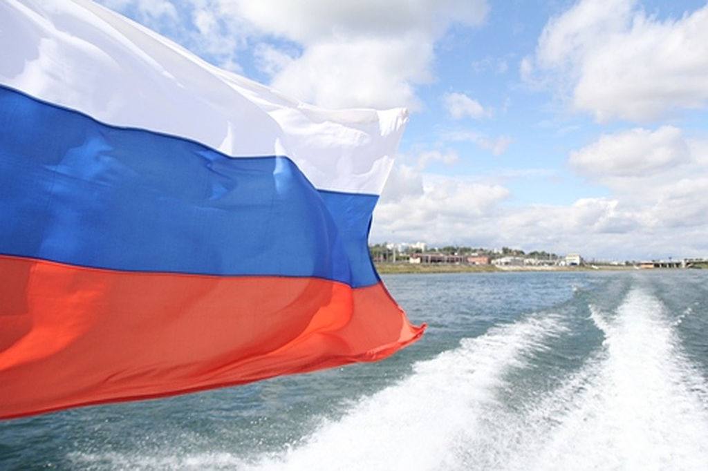 Флаг России, судовой 90х135 МСС