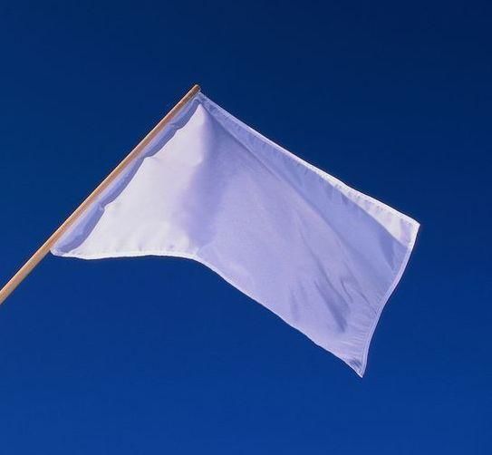 Флаг-отмашка, белый 75х75 МСС