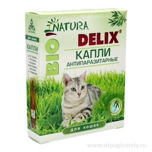 Delix капли для кошек антипаразитарные от блох