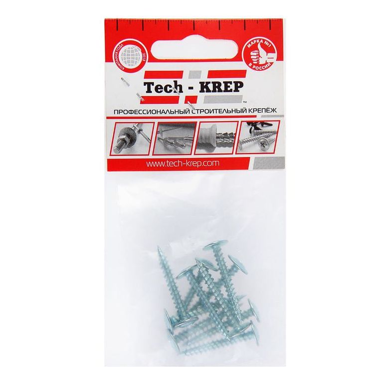 Саморез для тонкого метал. листа 4.2х32 (уп.10шт) пакет Tech-Krep 102391 Tech-KREP