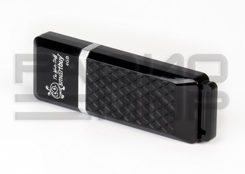 USB 2.0 Flash накопитель 8GB SmartBuy Quartz, чёрный 3