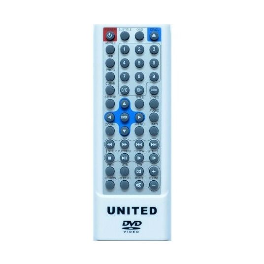 Пульт ДУ United DVD-7074,7075,7077,7099, Akai DV-P4985KDSM