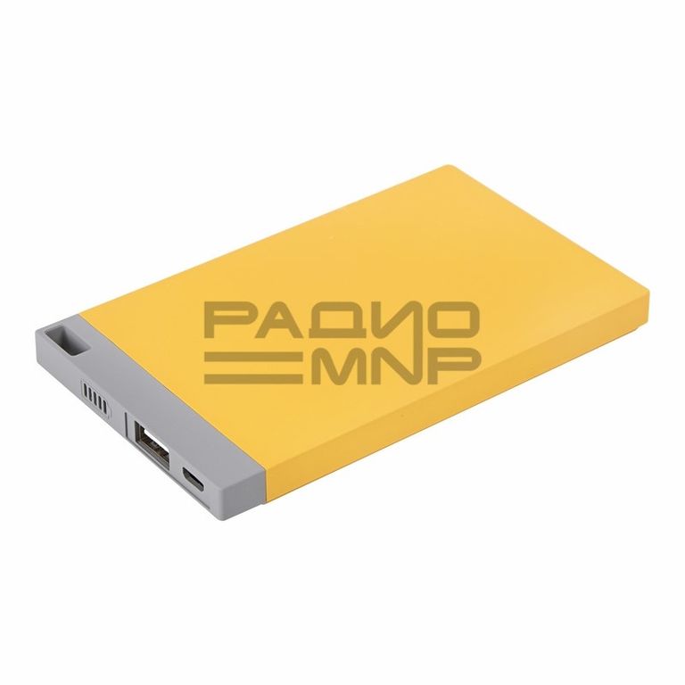 Портативный аккумулятор 4000mAh 1гн.USB 5V, 1А (жёлтый) "Proconnect"