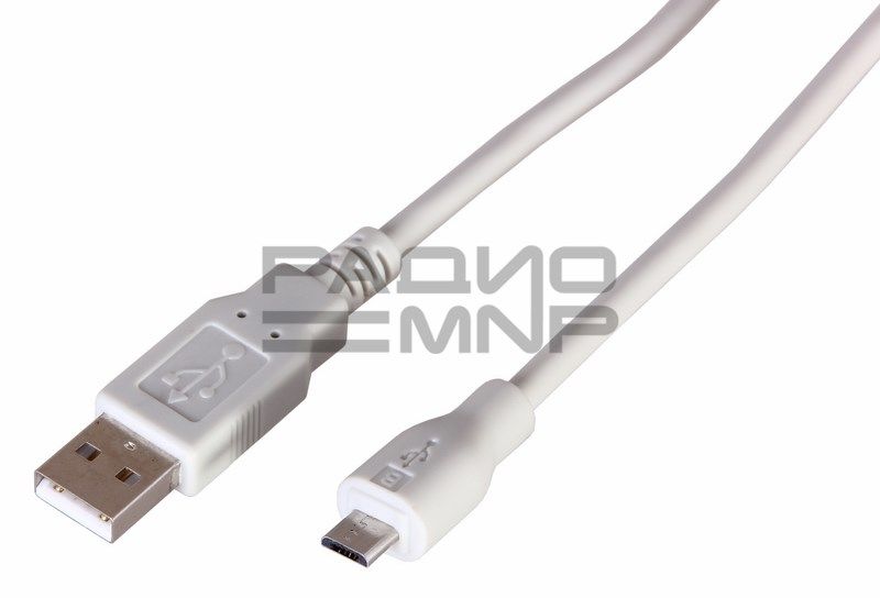 Шнур USB (A)шт. - 5 pin micro USB (B) шт. 1,8м "Rexant"