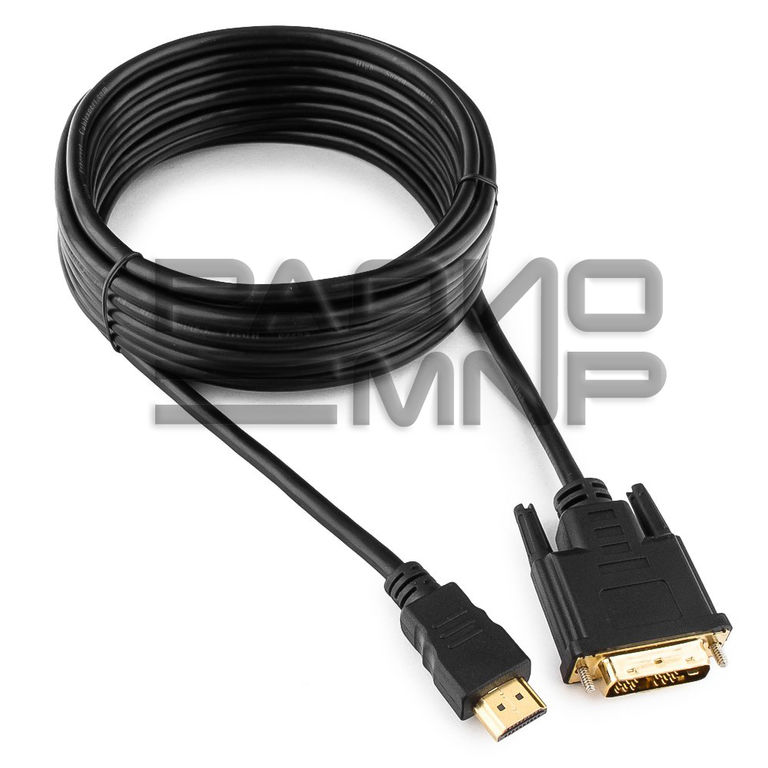 Шнур шт.HDMI - шт.DVI-D 4,5м "Cablexpert" 2