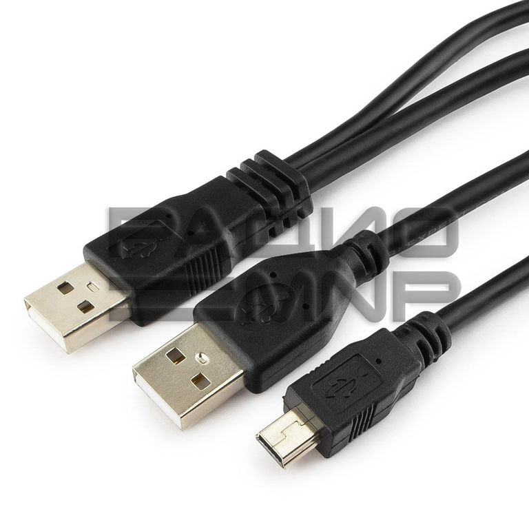 Шнур USB (A)шт.+USB (A)шт. - 5 pin mini USBшт. 0,9м "Cablexpert" 2