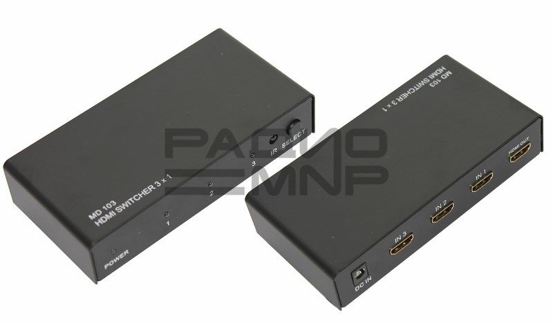 Сумматор гн. HDMI выход - 3гн. HDMI вход "Rexant"