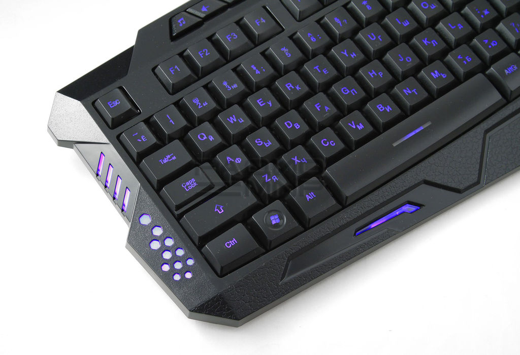 Клавиатура игровая "Gembird" KB-G11L, USB, 104кл.+9 мультимедиа клавиш, подсветка 3цвета, (чёрный) 3