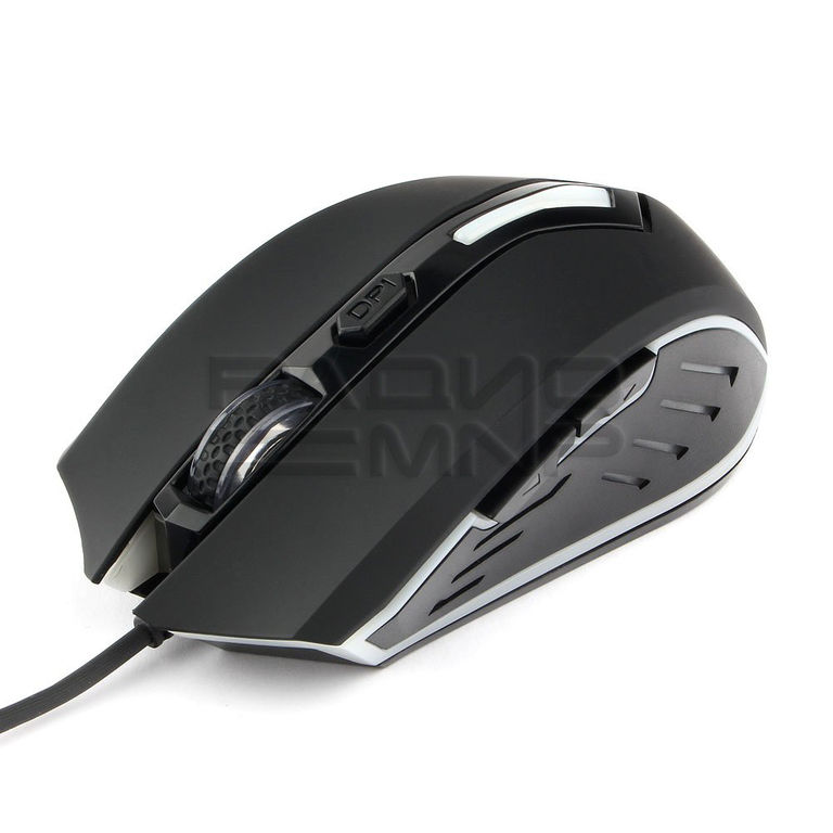 Мышь компьютерная игровая "Gembird" MG-700, USB, 6кн.+колесо кнопка, 2500DPI, кабель 1,7м (чёрный) 5