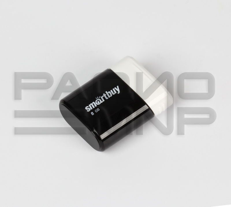USB 2.0 Flash накопитель 8GB SmartBuy Lara, чёрный 2
