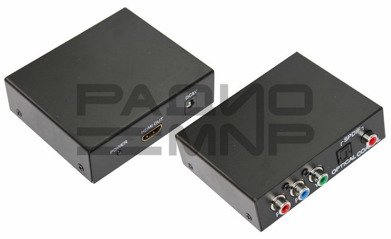 Конвертер вход гн. RCA, YPbPr+Toslink - гн. HDMI выход "Rexant"