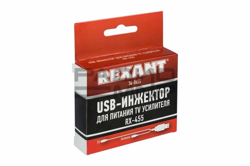 USB инжектор питания для активных антенн RX-455 "Rexant" (+5В/DC по антенному кабелю от USB разъёма) 2