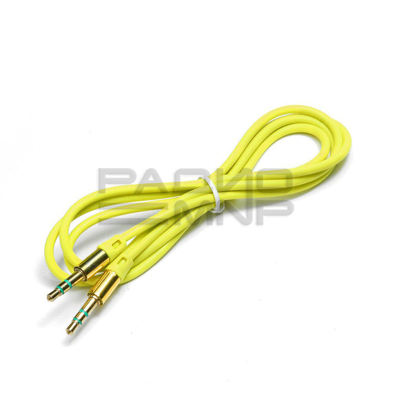 Шнур шт.3,5мм - шт.3,5мм стерео 1,0м (жёлтый) "Cablexpert" 1