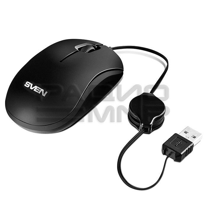 Мышь компьютерная Sven RX-60, USB (черный, блистер) рулетка 10