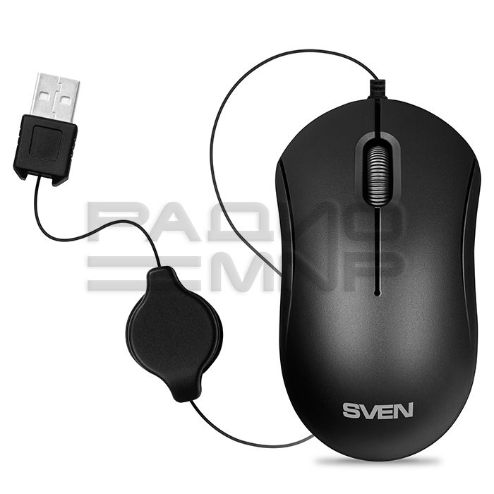Мышь компьютерная Sven RX-60, USB (черный, блистер) рулетка 4