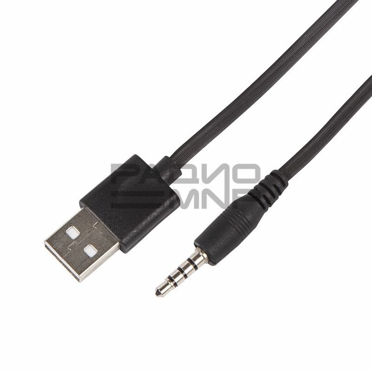 Шнур USB (A)шт. - шт.3,5мм 4pole 1,0м