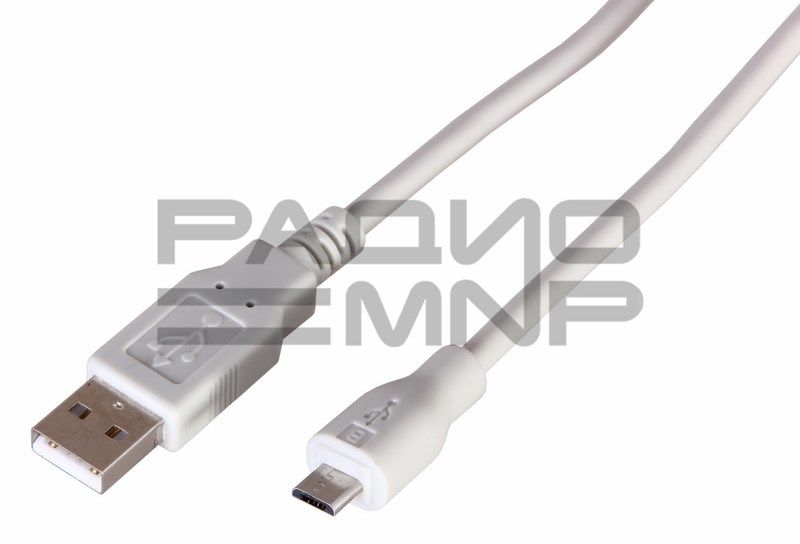Шнур USB (A)шт. - 5 pin micro USB (B) шт. 3,0м "Rexant"